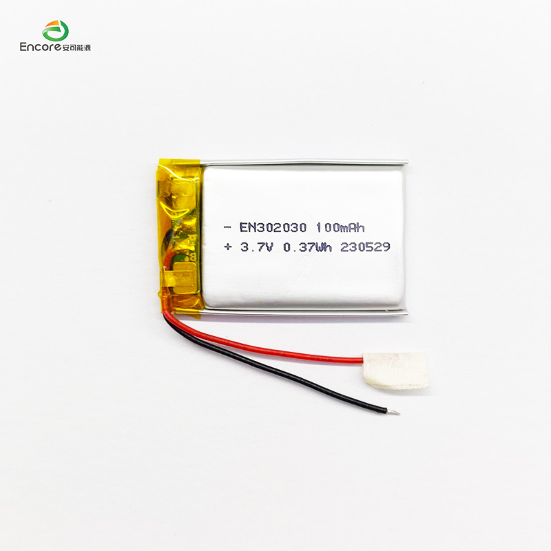 Ceallraí 100mah in-athluchtaithe 3.7V