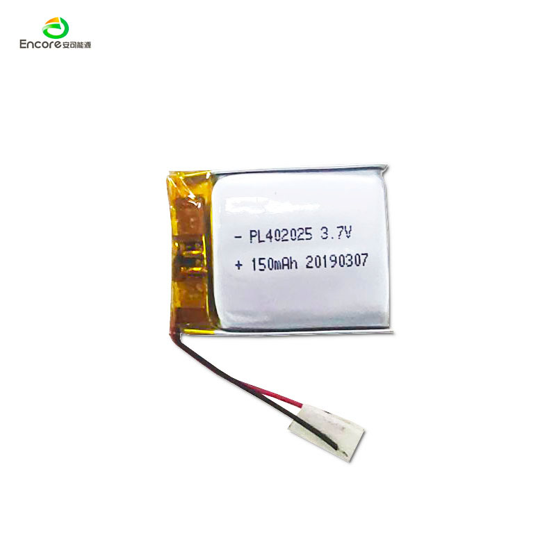 402025 150mAh 3.7v ceallraí lipo in-athluchtaithe